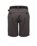 The Salt Water Seeker Mens Belted Chino Walkshorts in Charcoal