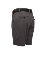 The Salt Water Seeker Mens Belted Chino Walkshorts in Charcoal