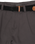 The Salt Water Seeker Mens Belted Chino Walkshorts in Charcoal