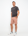 Belted Chino Walkshorts in Deep Pink