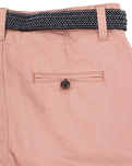 The Salt Water Seeker Mens Belted Chino Walkshorts in Deep Pink