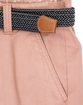 The Salt Water Seeker Mens Belted Chino Walkshorts in Deep Pink