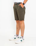 Belted Chino Walkshorts in Deep Depths Green