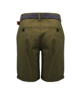 The Salt Water Seeker Mens Belted Chino Walkshorts in Khaki