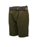 The Salt Water Seeker Mens Belted Chino Walkshorts in Khaki