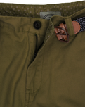 The Salt Water Seeker Mens Belted Chino Walkshorts in Khaki