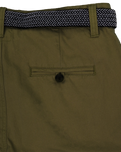 The Salt Water Seeker Mens Belted Chino Walkshorts in Khaki