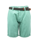 The Salt Water Seeker Mens Belted Chino Walkshorts in Mint