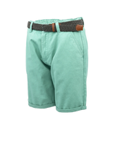 The Salt Water Seeker Mens Belted Chino Walkshorts in Mint