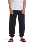 The Quiksilver Boys Boys Graphic Joggers in Black