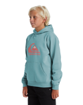 The Quiksilver Boys Boys Big Logo Hoodie in Marine Blue