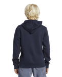 The Quiksilver Boys Boys Big Logo Hoodie in Dark Navy