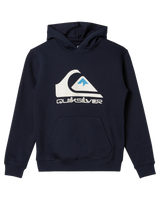 The Quiksilver Boys Boys Big Logo Hoodie in Dark Navy