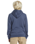 The Quiksilver Boys Boys Graphic Hoodie in Vintage Indigo