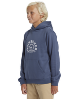 The Quiksilver Boys Boys Graphic Hoodie in Vintage Indigo