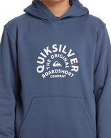 The Quiksilver Boys Boys Graphic Hoodie in Vintage Indigo