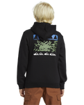 The Quiksilver Boys Boys Graphic Hoodie in Black