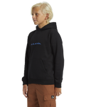 The Quiksilver Boys Boys Graphic Hoodie in Black