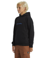 The Quiksilver Boys Boys Graphic Hoodie in Black