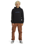 The Quiksilver Boys Boys Graphic Hoodie in Black