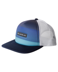 The Quiksilver Boys Boys Emu Coop Trucker Cap in Monaco Blue