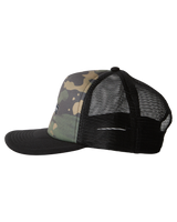 The Quiksilver Boys Boys Emu Coop Trucker Cap in Camo