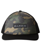 The Quiksilver Boys Boys Emu Coop Trucker Cap in Camo