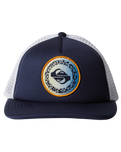 The Quiksilver Boys Boys Slab Scratch Trucker Cap in Navy Blazer