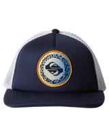 The Quiksilver Boys Boys Slab Scratch Trucker Cap in Navy Blazer