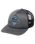 The Quiksilver Boys Boys Slab Scratch Trucker Cap in Dark Shadow