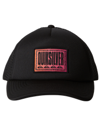 The Quiksilver Boys Boys Slab Scratch Trucker Cap in Black