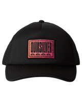 The Quiksilver Boys Boys Slab Scratch Trucker Cap in Black