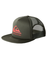 The Quiksilver Boys Boys Foamslayer Trucker Cap in Grape Leaf