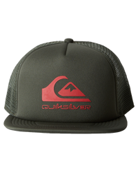 The Quiksilver Boys Boys Foamslayer Trucker Cap in Grape Leaf