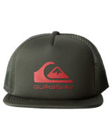 The Quiksilver Boys Boys Foamslayer Trucker Cap in Grape Leaf