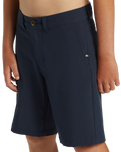 The Quiksilver Boys Union Amphibian Boardshorts in Dark Navy | Available at Anns Cottage