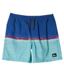 Boys Everyday Wordblock Volley Shorts in Monaco Blue