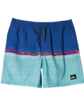 Boys Everyday Wordblock Volley Shorts in Monaco Blue