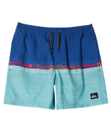 Boys Everyday Wordblock Volley Shorts in Monaco Blue