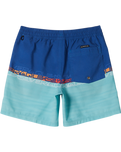 Boys Everyday Wordblock Volley Shorts in Monaco Blue