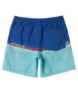 Boys Everyday Wordblock Volley Shorts in Monaco Blue