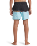 Boys Everyday Wordblock Volley Shorts in Tarmac