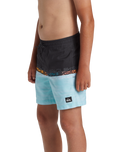 Boys Everyday Wordblock Volley Shorts in Tarmac