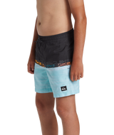 Boys Everyday Wordblock Volley Shorts in Tarmac