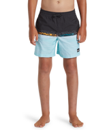 Boys Everyday Wordblock Volley Shorts in Tarmac