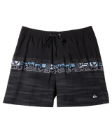 Boys Everyday Wordblock Volley Shorts in Black