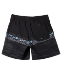 Boys Everyday Wordblock Volley Shorts in Black