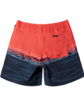 Boys Wordblock Volley Shorts in Cayenne