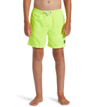 Boys Everyday Solid Volley Shorts in Safety Yellow