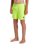 Boys Everyday Solid Volley Shorts in Safety Yellow